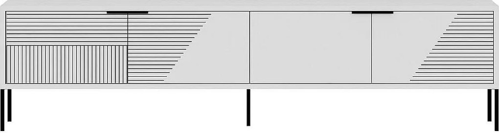 Stojak pod TV – 180 cm – Biały – MDF