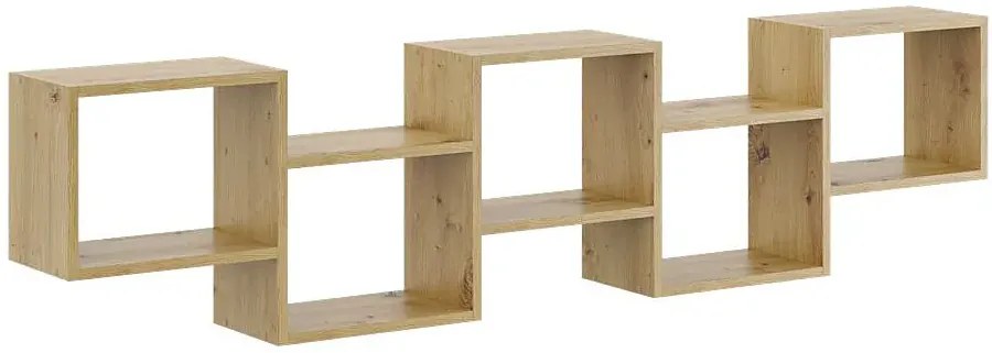Nowoczesna półka ścienna w kolorze dąb artisan - Azerto