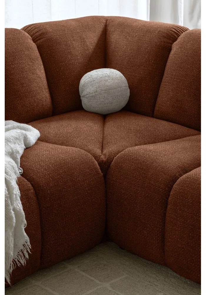 Narożnik (lewostronny/w kształcie litery L) w kolorze terakoty Shell – Miuform