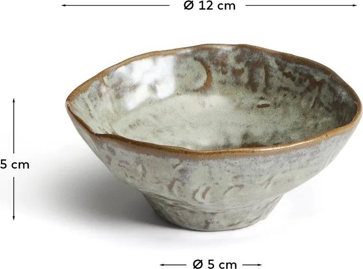 Szara ceramiczna miska na zupę Alenia – Kave Home