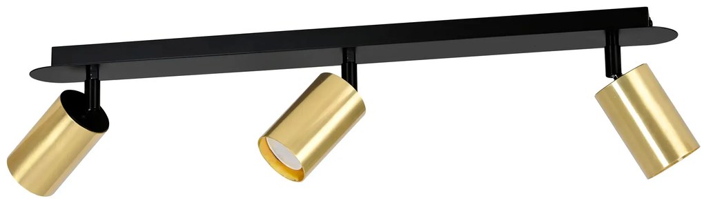 Czarno-złota nowoczesna lampa sufitowa - D084-Wersus