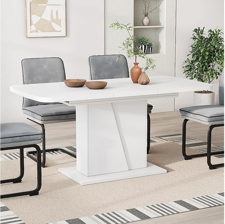 Stół jadalny biały 120x80x77.3 fenaro