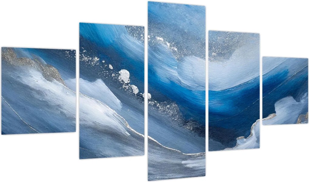 Obraz - Abstrakcja oceanu (125x70 cm)