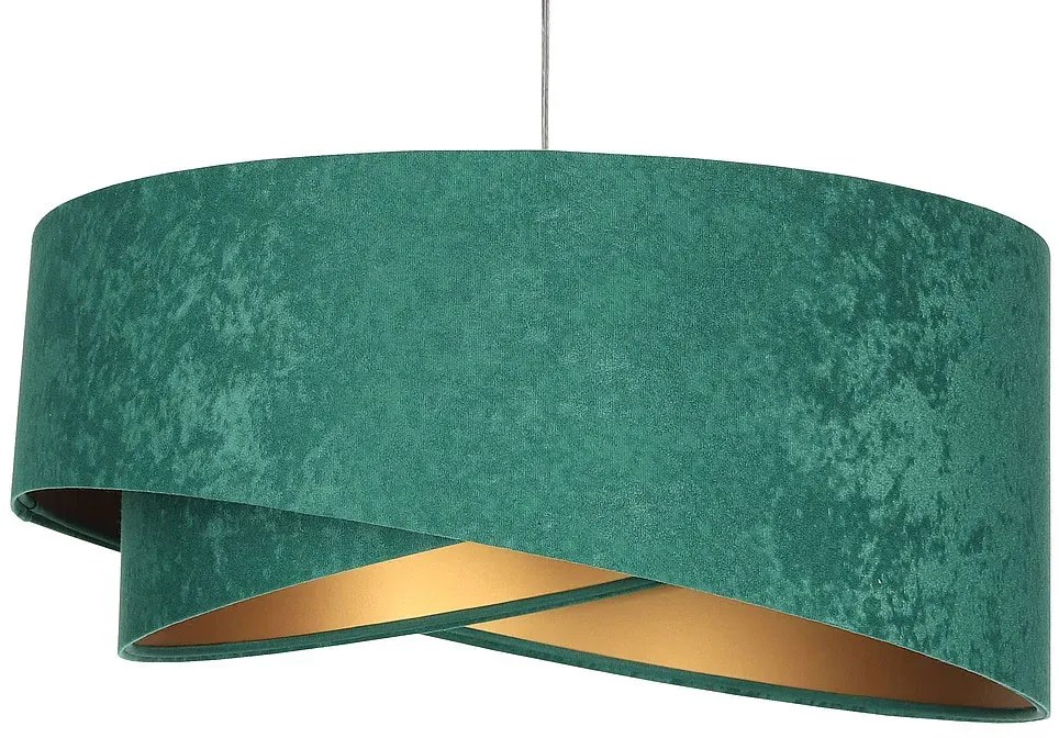 Zielono-złota lampa wisząca glamour - 7X EX972 Z2-T59