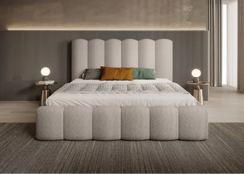 Łóżko Mona V 160 w tkaninie Abriamo 03