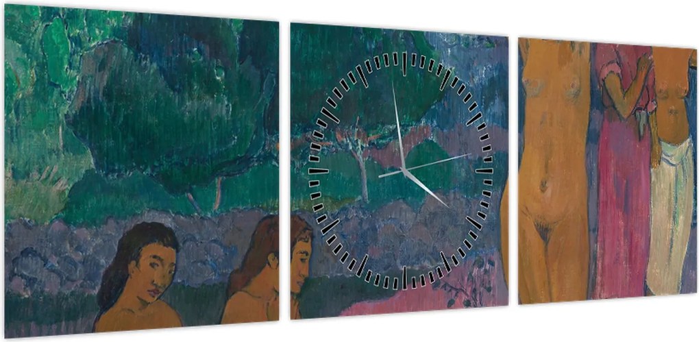 Obraz - Paul Gauguin, The Invocation, reprodukcje (z zegarem) (90x30 cm)
