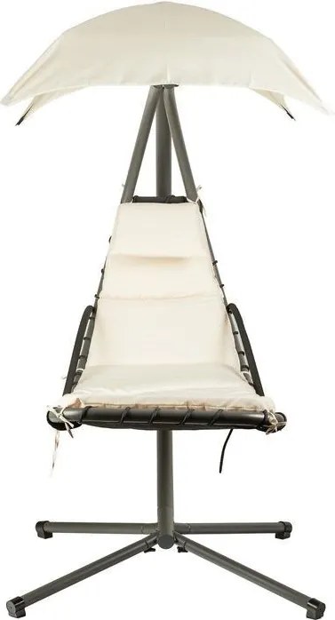 Wisząca leżanka ogrodowa na stelażu Tuscany 006, beżowa