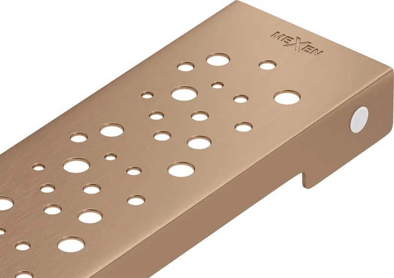 Mexen Flat M12 maskownica do odpływu liniowego 60 cm. miedź szczotkowana - 1C21060