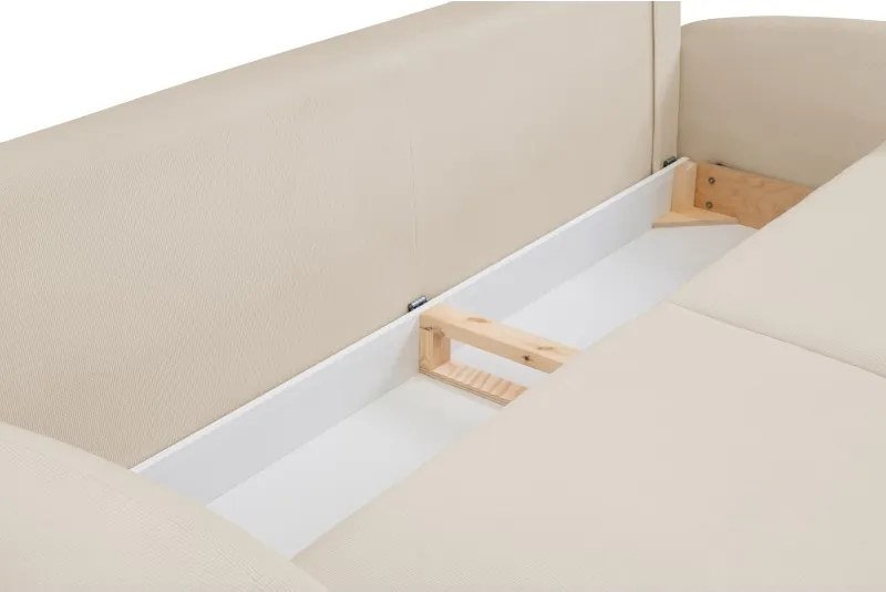 Sofa SOFT z funkcja spania i pojemnikiem BEŻOWY RUN AGAIN 06