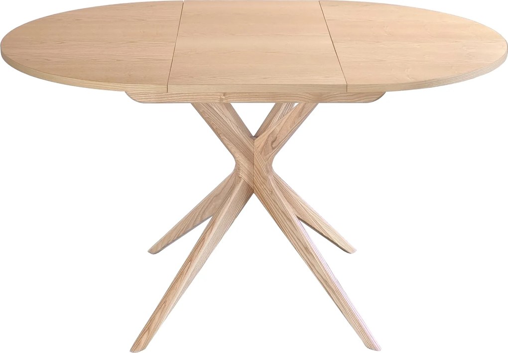 Okrągły stół fornirowany Jubi 90 cm rozsuwany do 130 cm