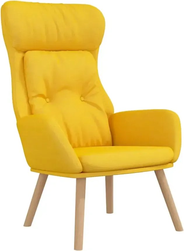 Musztardowy fotel do relaksu G1-H46