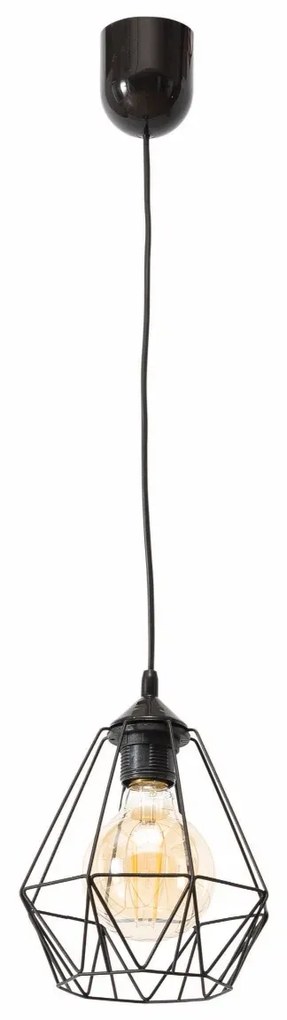 Lampa wisząca BENDINNI I czarna ELTAP