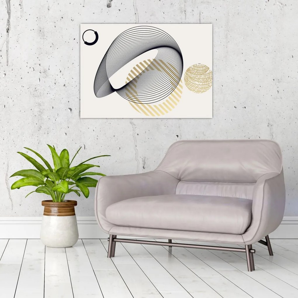 Obraz na szkle - Kształty geometryczne N⁰3 (70x50 cm)