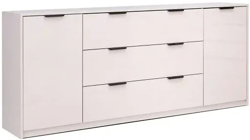 Kaszmirowa długa komoda z 3 szufladami połysk P1-Z90