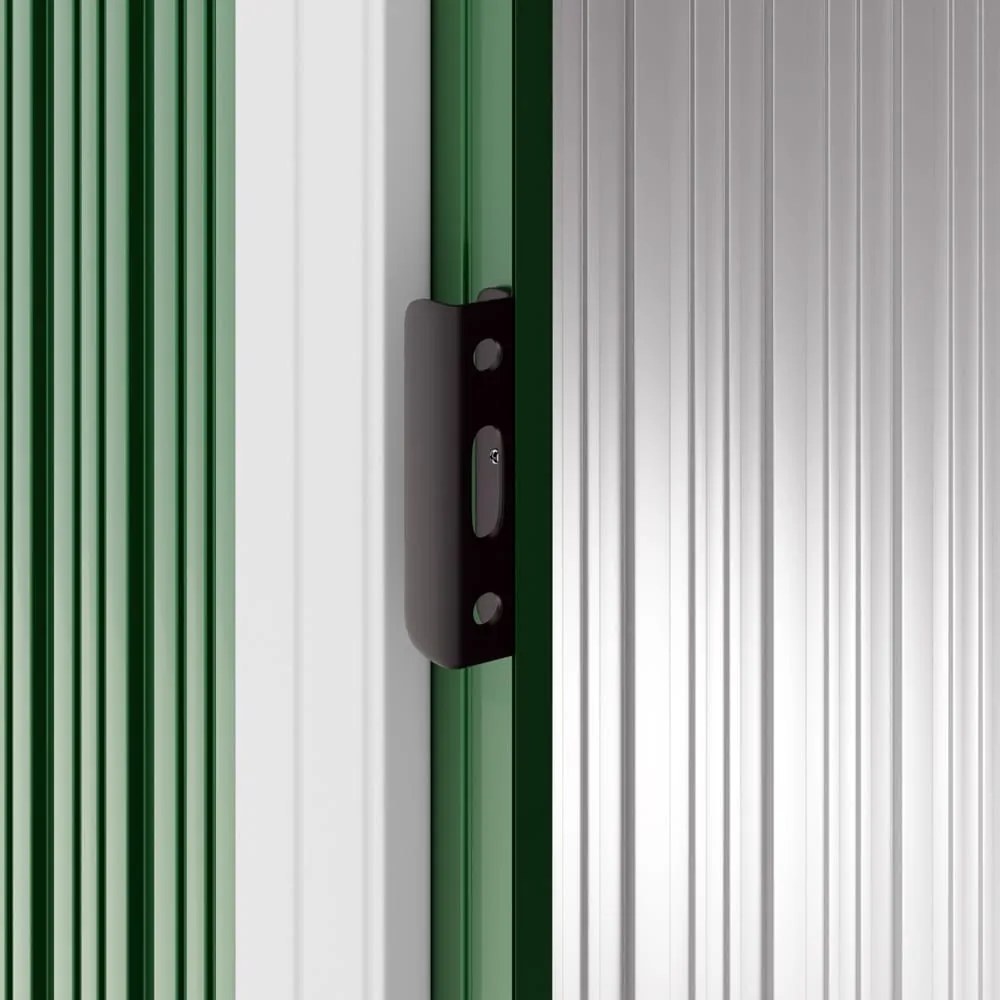 Domek narzędziowy L do ogrodu zielony Gardebruk