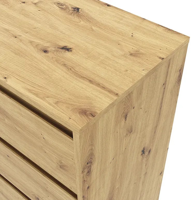 Wysoka nowoczesna komoda z szufladami dąb artisan E2-B92