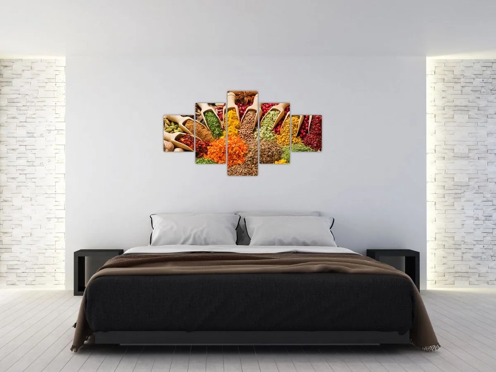 Obraz - Przyprawy z całego świata (125x70 cm)