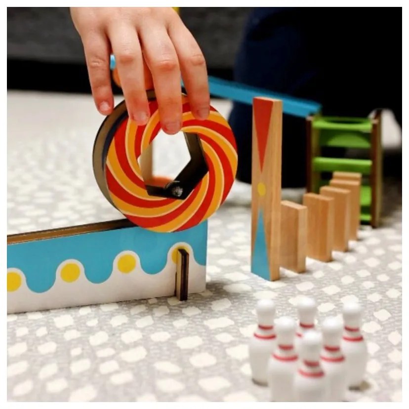 Tooky toy tor kulkowy kulodrom domino