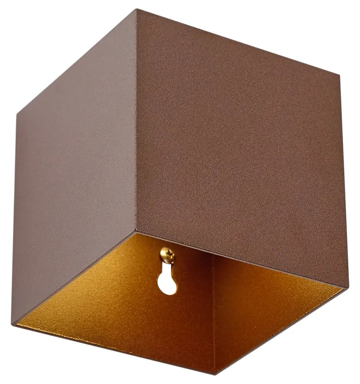 Zewnetrzna Zewnętrzna lampa ścienna rdzawobrązowa z LED IP65 Solarna - Charlene Nowoczesny Oswietlenie zewnetrzne