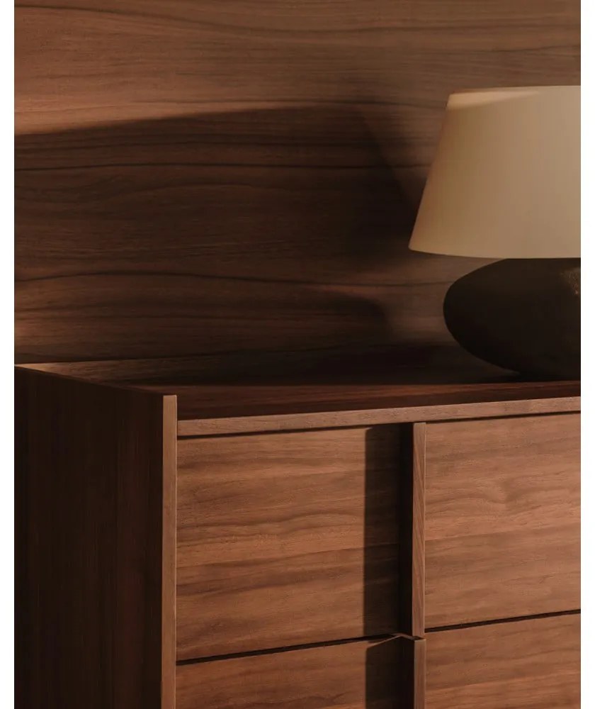 Brązowa komoda w dekorze orzecha 100x78x50 cm Onix – Kave Home