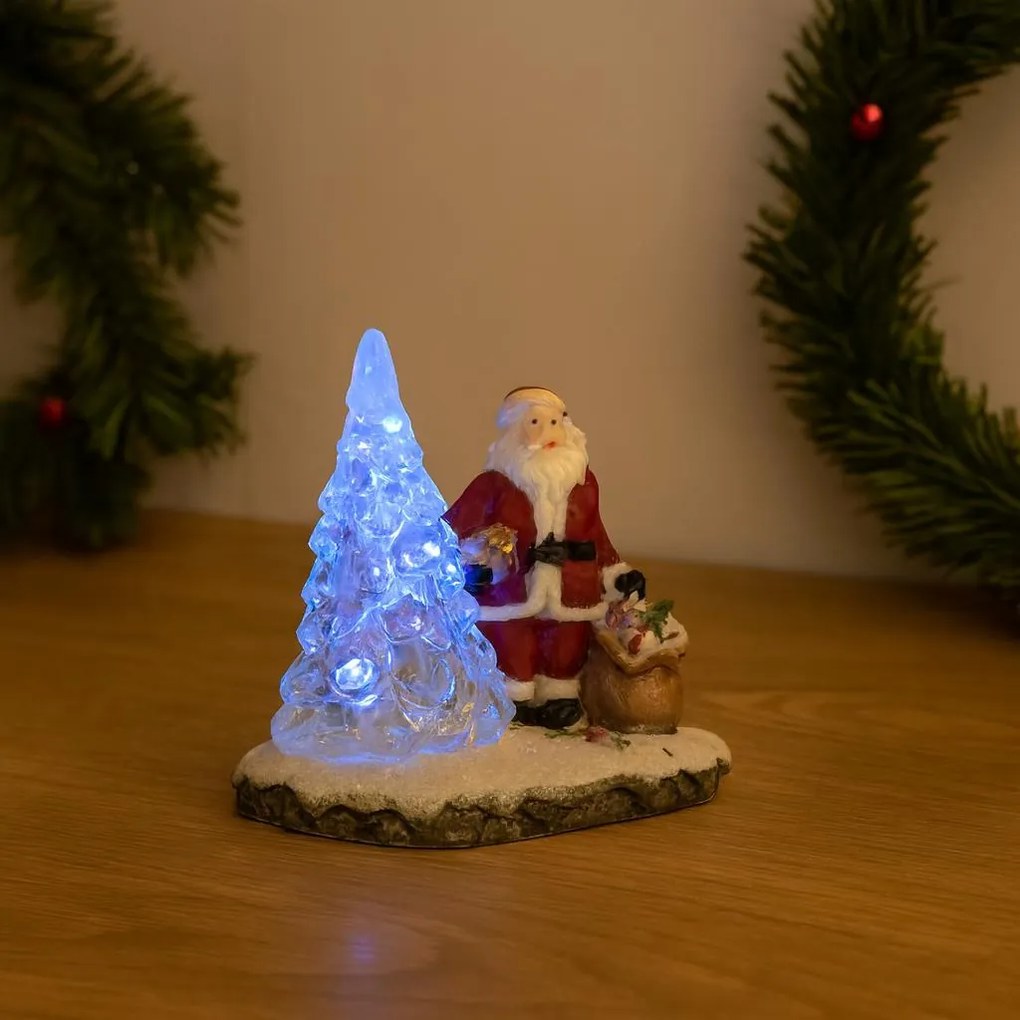 Stroik LED, Mikołaj z choinką