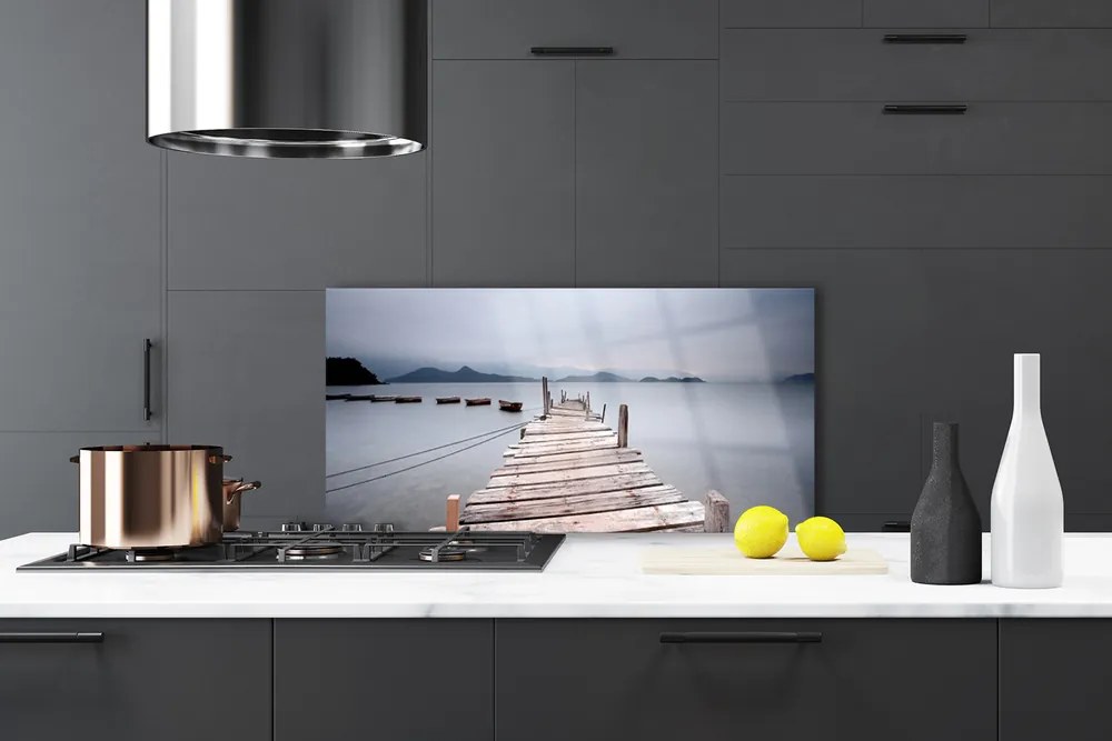 Szkło do Kuchni na Ścianę Stalowa Konstrukcja Nad Zatoką