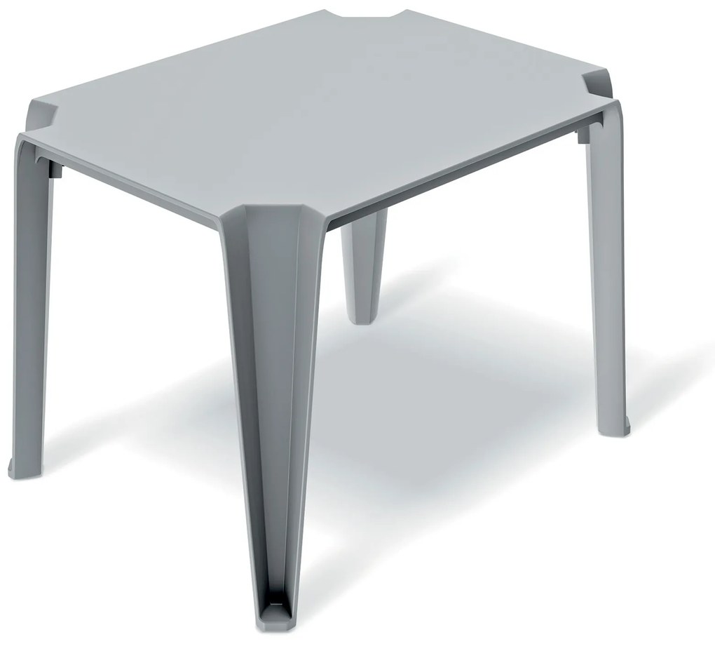 Stolik ogrodowy kawowy Lottie Light Gray 77 x 59 cm FERNE
