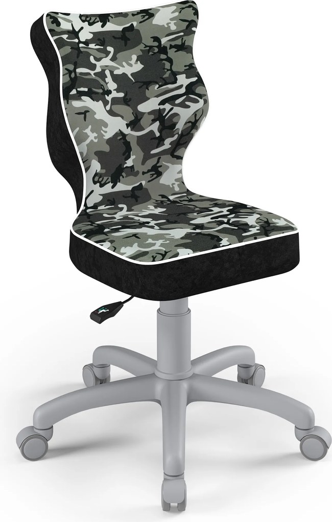Obrotowe krzesło dziecięce z wzorami Petit Grey rozmiar 4 (133-159 cm)