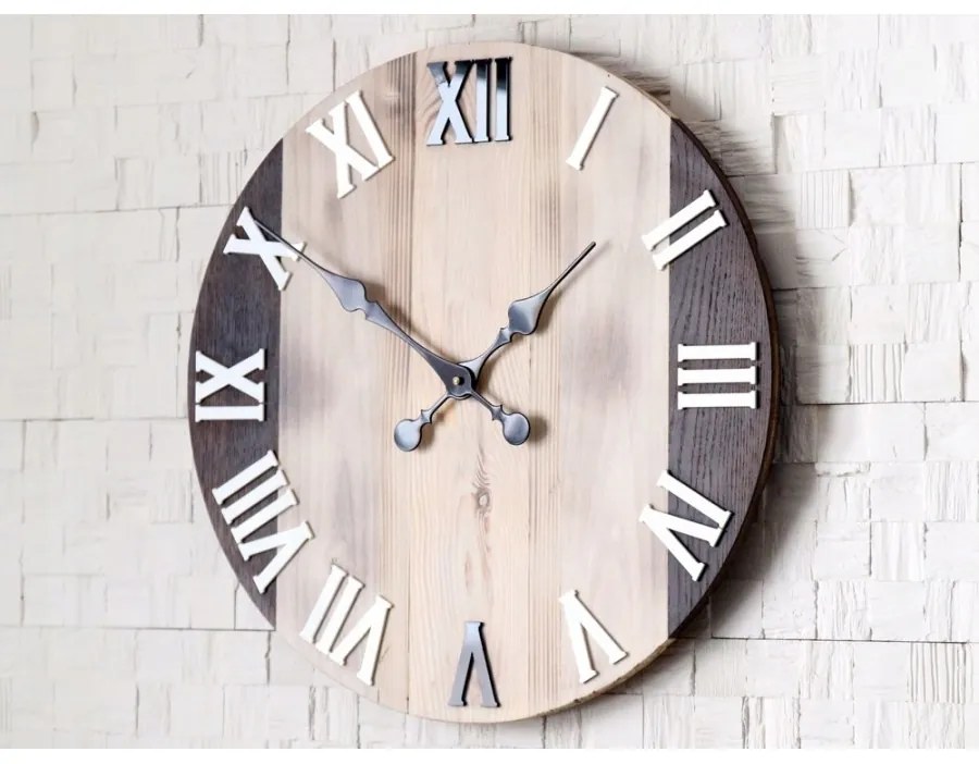 Zegar na ścianę nowoczesny efektowny okrągły cichy do kuchni salonu pokoju