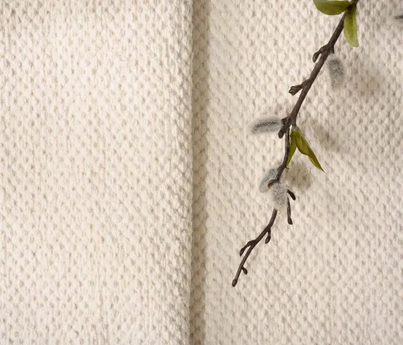 Dywan 100 % bawełna Zaran Organic Ecru 120 cm x 170 cm