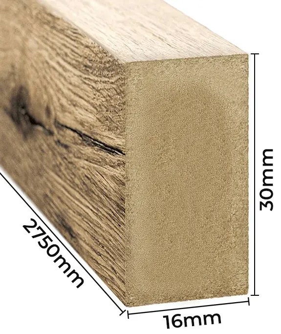 Lamele ścienne 15 szt. dąb wotan F3-D36