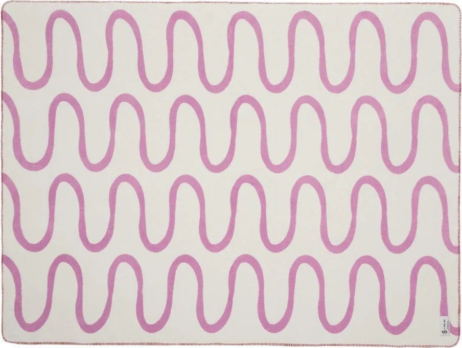 Różowy koc 150x200 cm Swirl – noo.ma