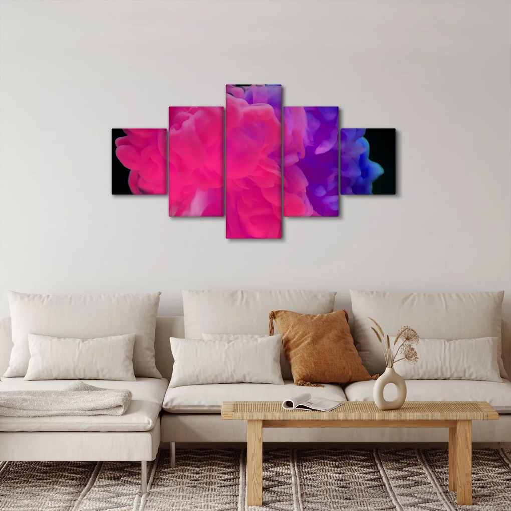 Obraz kolorowego dymu (125x70 cm)