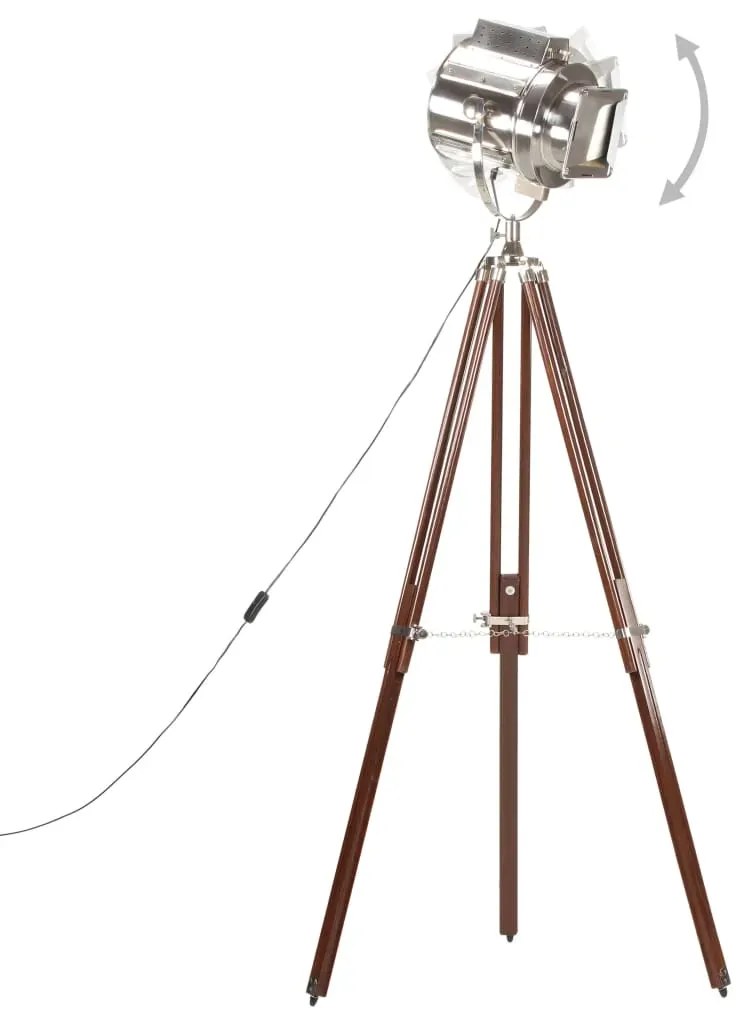 Drewniana retro lampa podłogowa regulowana - EX189 N5-P07
