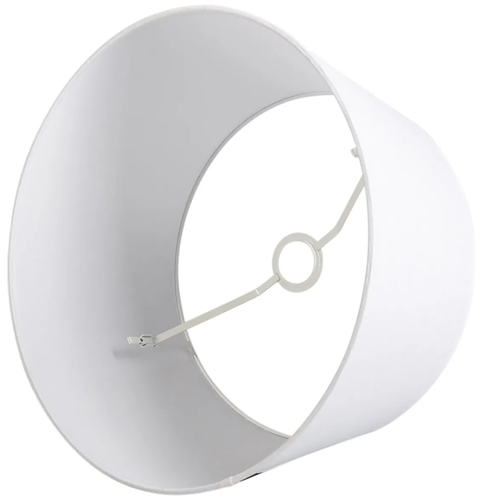 Abażur z lnu biały 45 cm