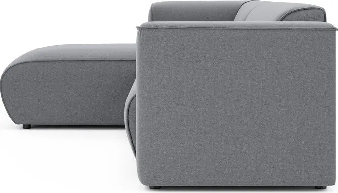 Jasnoszary narożnik (lewostronny/z szezlongiem) Merid – Ropez