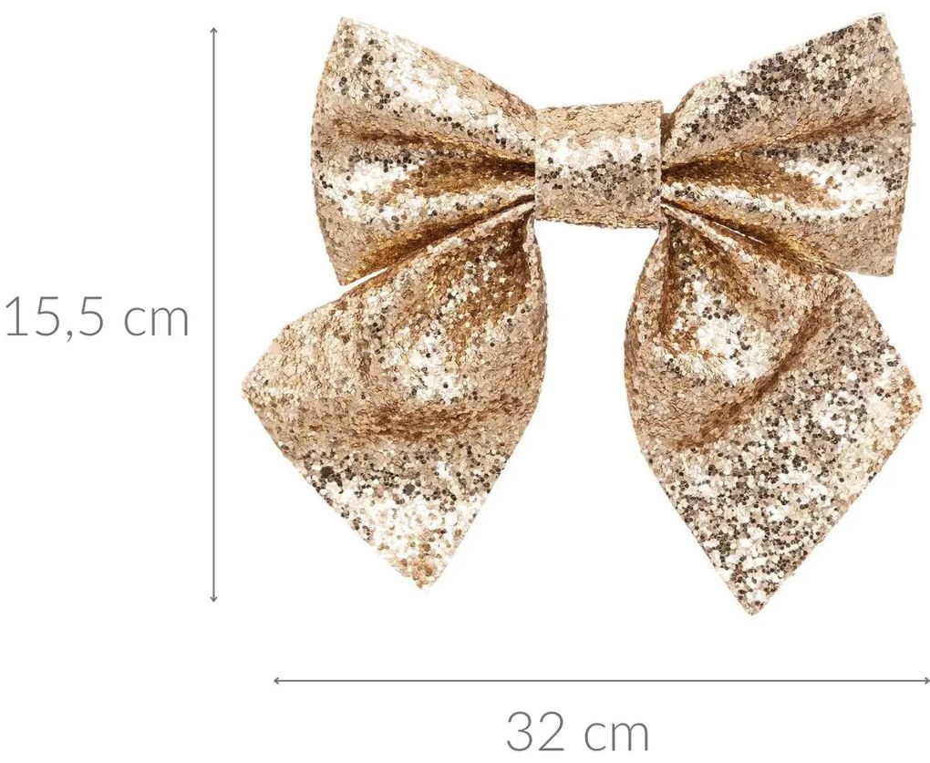 Kokardy ozdobne z poliestru, 32 x 26 x 15,5 cm, 2 szt.