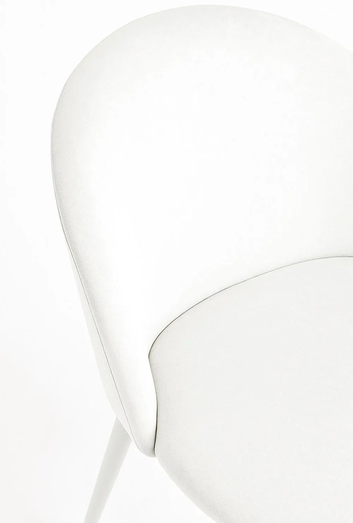 Pack 4 Krzesa White Vint Welur