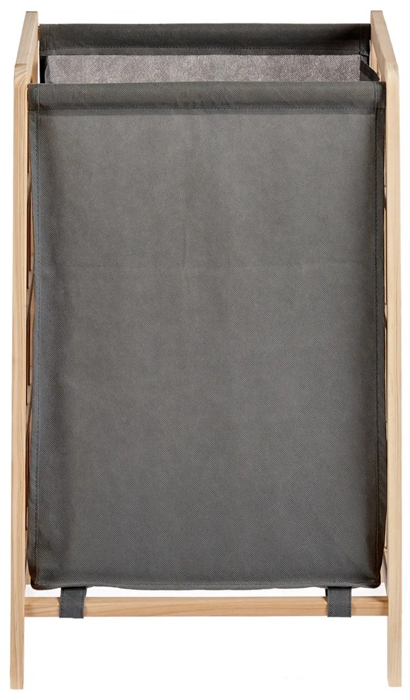 Kosz do szafy, drewno + tkanina