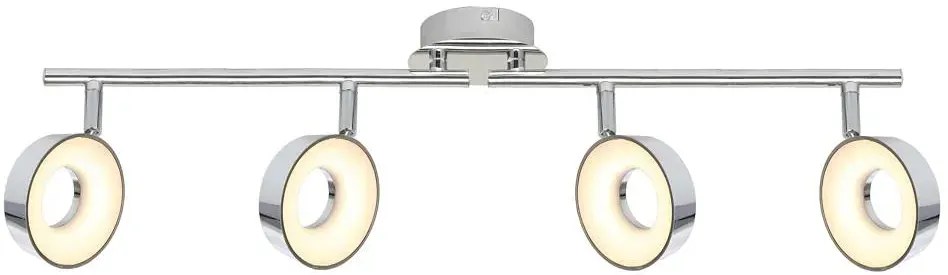 Srebrna regulowana lampa sufitowa - D233-Ladam