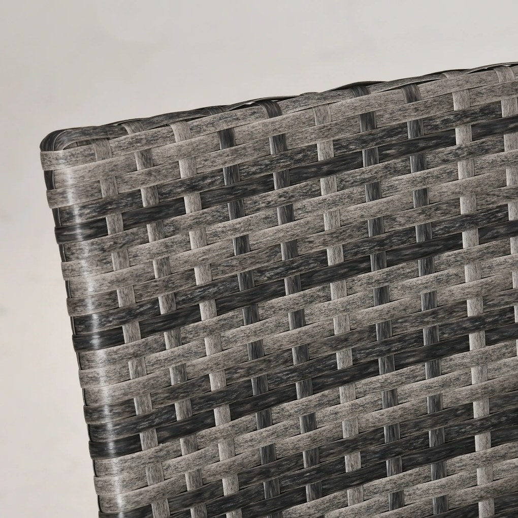 Outsunny 3-cz. zestaw ogrodowy ze stolikiem bocznym