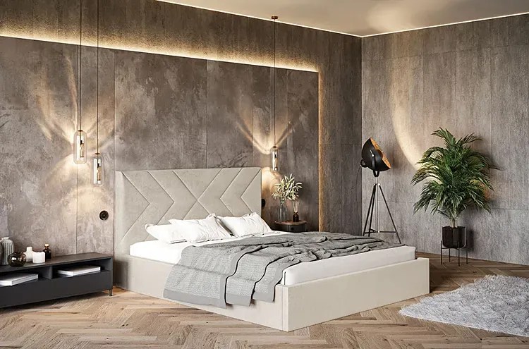 Tapicerowane łóżko 160x200 G9-T15