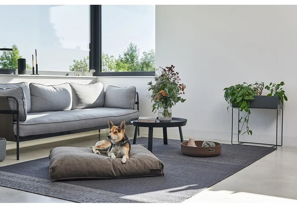 Brązowy materac dla psów z materiału bouclé 120x90 cm Mondo Chocolate L – MiaCara