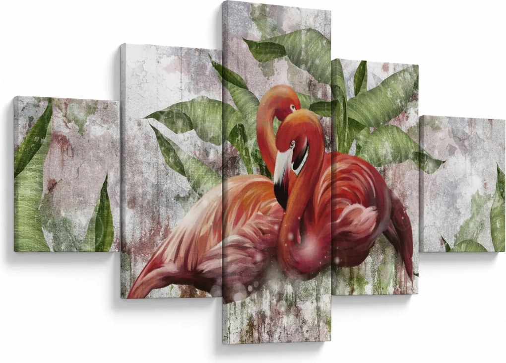 Obraz - Flamingi (125x70 cm)