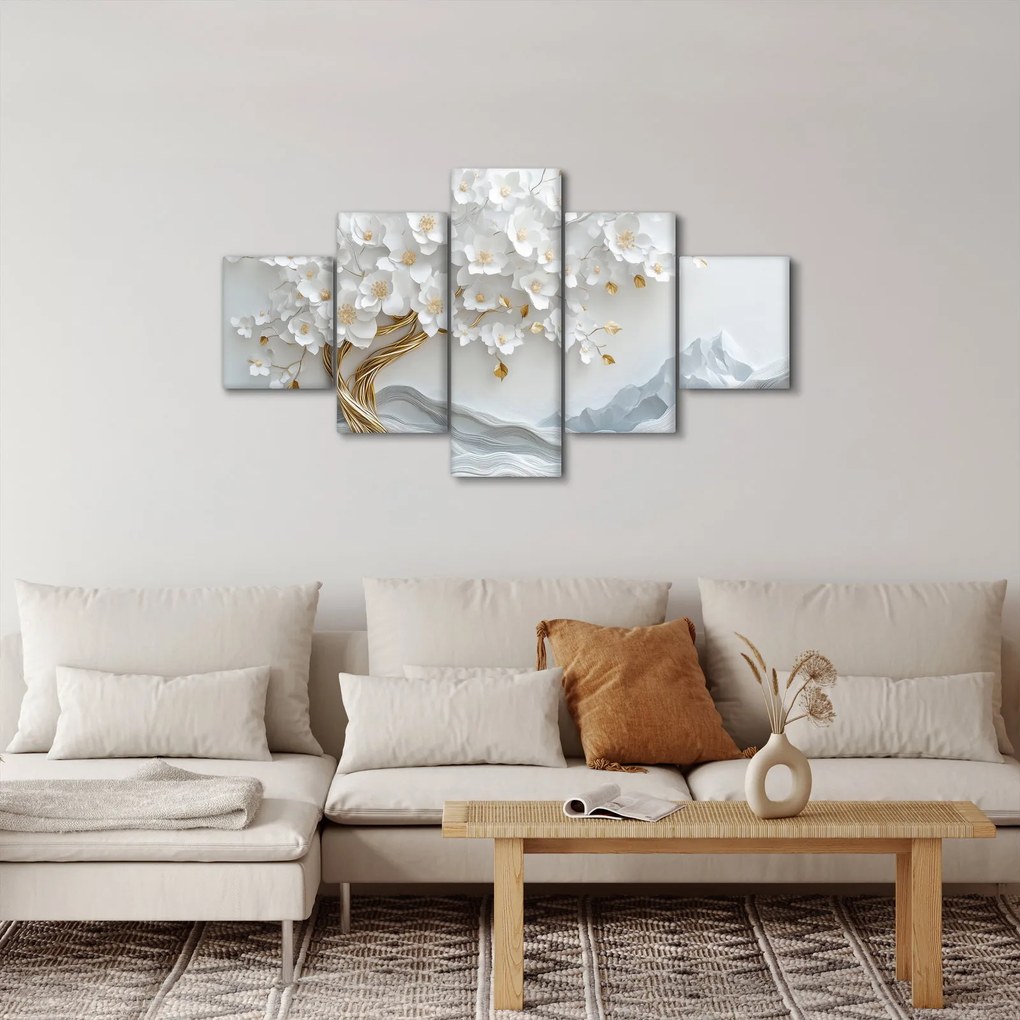 Obraz – Eleganckie drzewo życia 3D (125x70 cm)