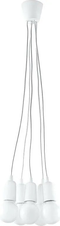 Lampa wisząca DIEGO 5 biała