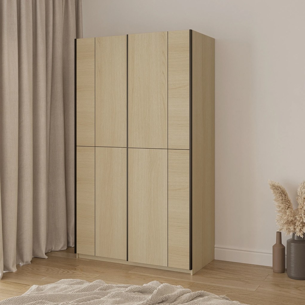 Szafa Przesuwna LUBERO 120 cm Szafa Trzydrzwiowa Dąb lindberg