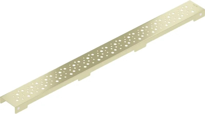 Mexen Flat M12 maskownica do odpływu liniowego 50 cm, złota szczotkowana - 1A21050