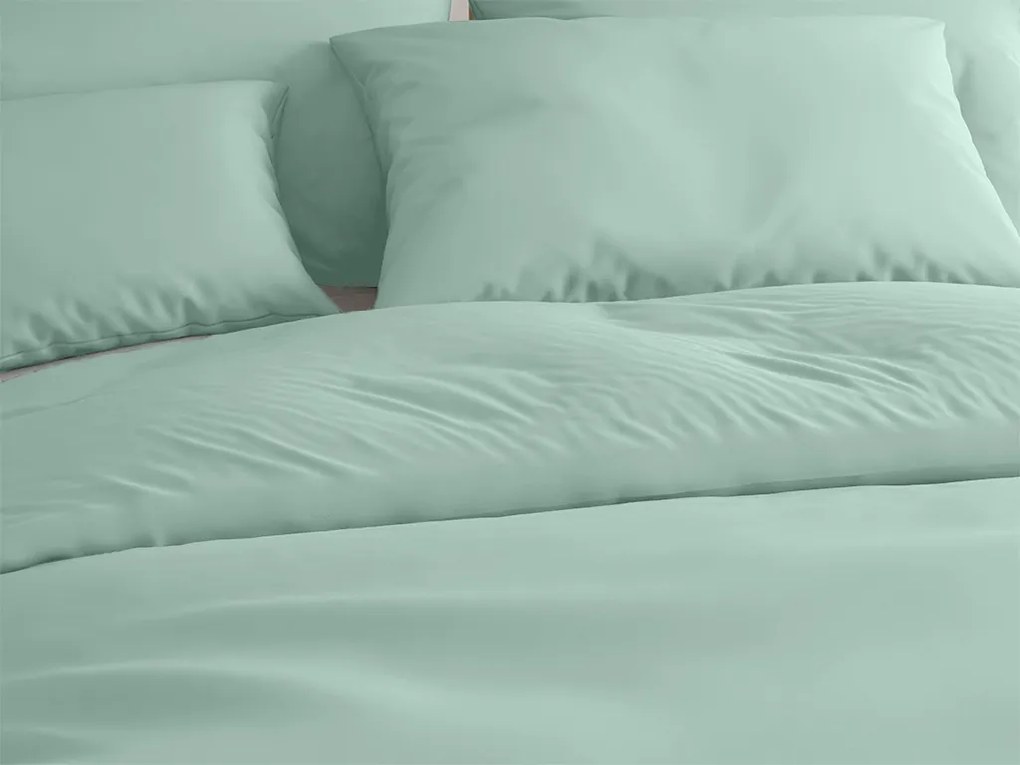 PrzytulneMieszkanie.pl PrzytulneMieszkanie.pl Bawełniana pościel LUX miętowa hotelowa kieszeń Rozmiar pościeli: 70 x 90 cm | 140 x 200 cm