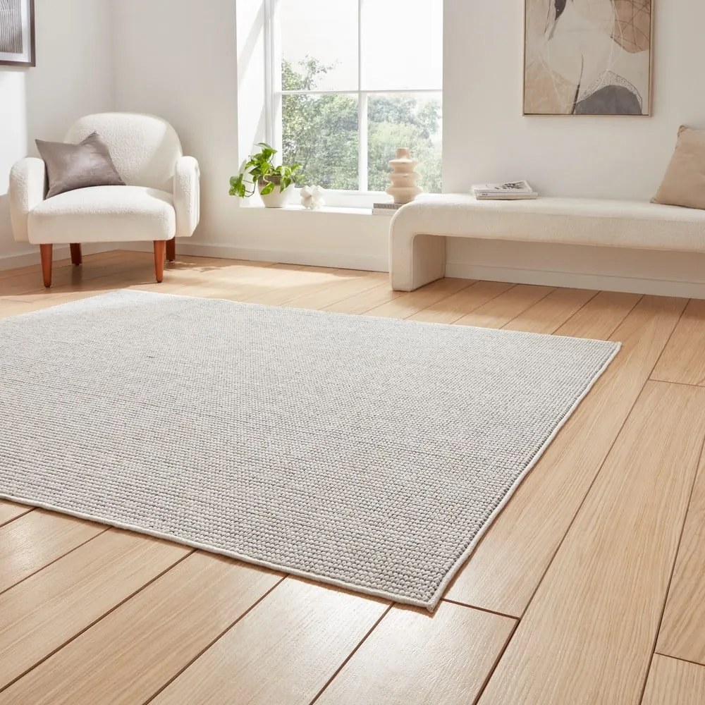 Kremowy dywan 160x230 cm Boucle – Think Rugs